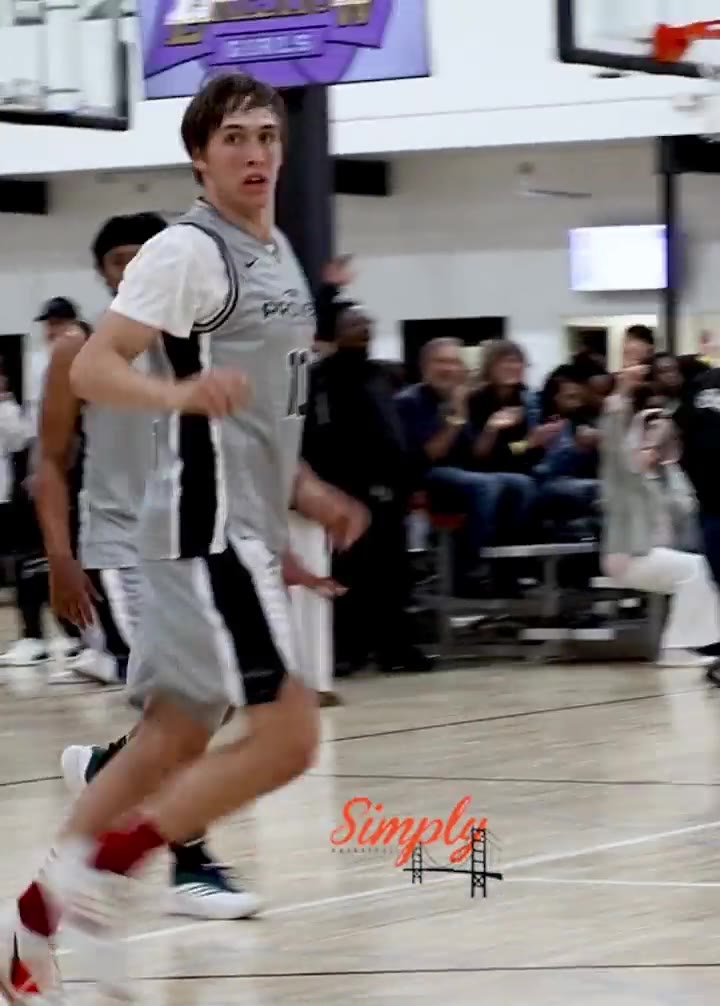 PROVEN game film: a player in a PROVEN jersey pushing the floor